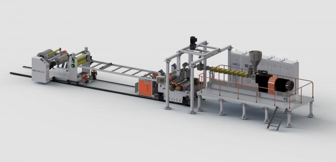 PLA Plastic Sheet Extrusion Machine PLA Blister Sheet production line Twin Screw Extruder 0