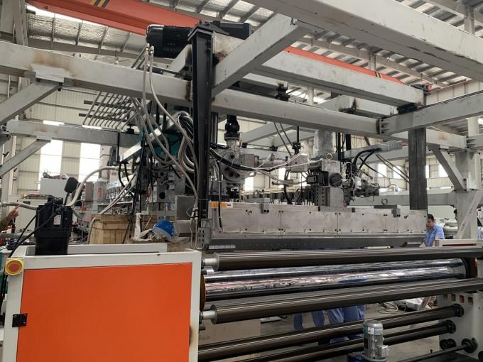 Three Layer PP PS And PET Sheet Extrusion Equipment 800 - 1500mm Width 0