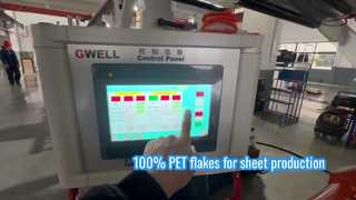 PET sheet extrusion line