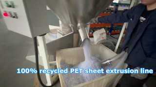 PET sheet extrusion 100% recycled material