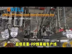Very hard PP low /high GMS honeycomb extrusion line for turnover box