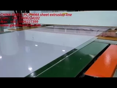 So much transparency and evenness PC/PMMA sheet from GWELL extrusion line