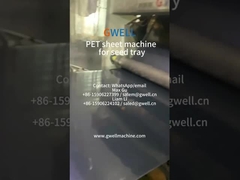 100% recycled material PET sheet extrusion machine for seed tray