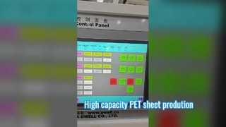 high capacity PET sheet production line