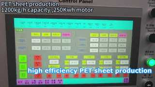 1200kg/h PET production ,250Kwh motor
