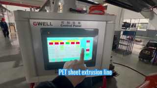 PET sheet extrusion line