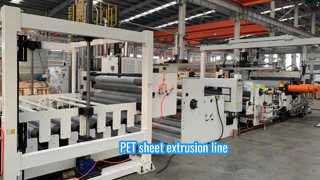 PET sheet extrusion machinery