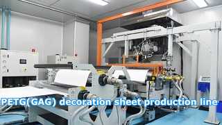 PETG (GAG) decoration sheet production line