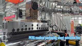 PETG medical packaging sheet extrusion line