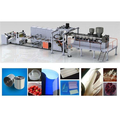 PET Blister Sheet Production Line PET Thermoforming Sheet Extrusion Machine Single Screw