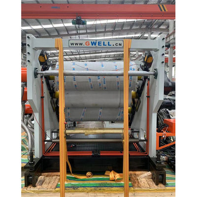 Inclined Three Roll Rubber Calender Machine To Form Cool Plastic Sheet Film