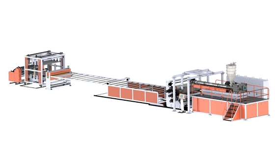 Buy 0.4mm Transparent Soft PVC Sheet Manufacturing Machine PVC Single Screw Extruder online manufacture