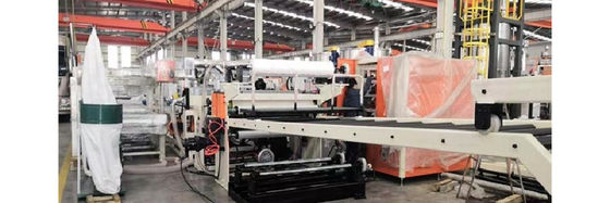 Buy 600-1220mm Width 0.125-3mm Thickness PC Sheet Extrusion Line with Single Screw Design for PC PMMA PET GPPS MS Material online manufacture