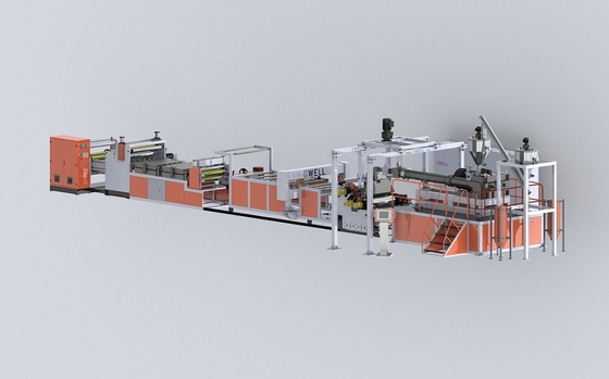 Buy Twin Screw PET Plastic Sheet Extruder Line Making Machine ，High torque high capacity online manufacture