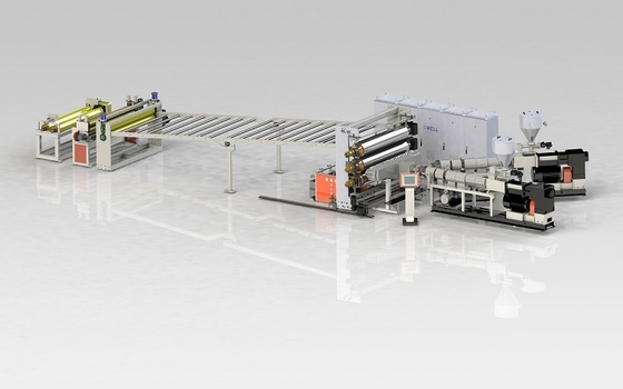 Buy Rigid PVC Sheet Extrusion Machine Line PVC Board Production Line 550KG/H online manufacture