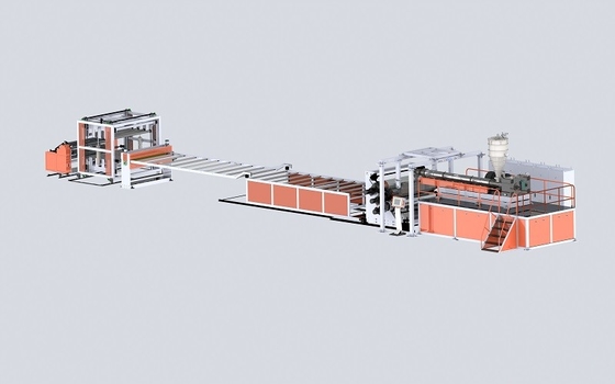 Buy 0.4mm Transparent Pvc Sheet Extrusion Production Line Single Screw Extruder online manufacture