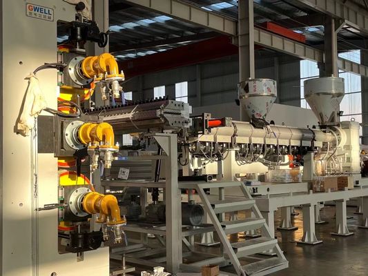 Buy 1-10mm Thick ABS HDPE Plate Extrusion Line with Single Screw Design for High-Quality Plastic Board Production online manufacture