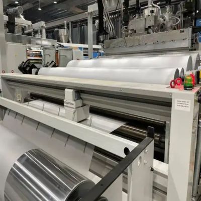 Buy 2400mm / 2600mm Wide EVA Solar Film Extrusion Line with 300-700kg/h Output and 16m/s Maximum Line Speed for Solar Panel Encapsulation online manufacture