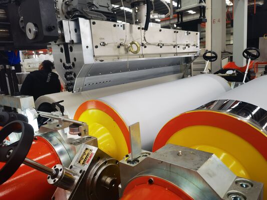 Buy TPU Cast Film Extrusion Line with 1000-2000mm Width and Single Screw Extruder for Waterproofing Film Laminated with Fabric online manufacture