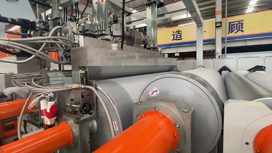 Buy CHINA GWELL 2400mm Wide EVA Solar Film Extrusion Line with 300-700kg/h Output and 16m/s Maximum Line Speed for Solar Panel Encapsulation Module Encapsulation online manufacture