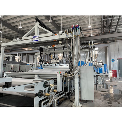 Buy POE EPE Solar module encapsulation sheet machine Turnkey Project : From Material Formula To Production Factory Design: EVA / POE Cast Film Extrusion Line Maximum Line Speed 16m/S online manufacture