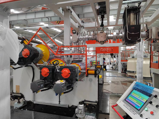 Buy 400-1500kg/h Output PET Sheet Extrusion Machine Twin Screw Design for 100% Recycled Material Thermoforming Sheet Production online manufacture