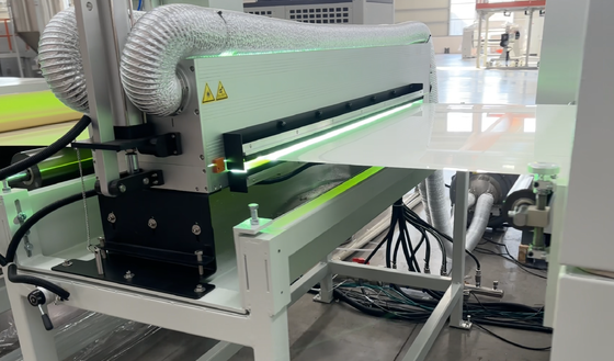 Buy PETG Decorative Sheet Extrusion Line with 850kg/H Output Capacity, 4*8feet*1mm Thickness Range and ABA Structure online manufacture