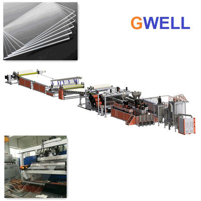 Buy MS Transparent Sheet Production Machine MS Board Extrusion Line Single Screw Extruder online manufacture