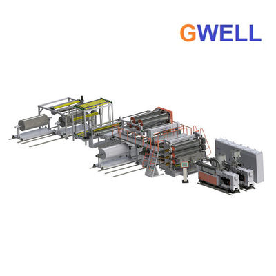 Buy CPE Pvc Wide Floor Leather Waterproof Roof Membrane Sheet Extrusion Line online manufacture