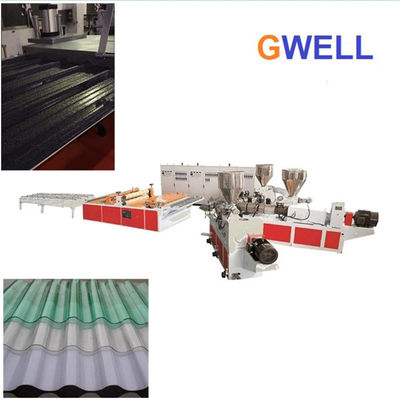 Buy PP PVC Corrugated Roof Tile Production Line Polycarbonate Extrusion Process online manufacture