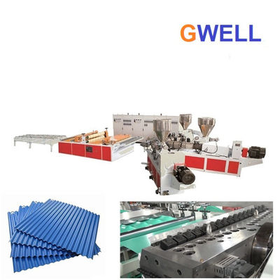 Buy PVC Glazed Roof Tile Wavy Board Extrusion Line 400kg h online manufacture