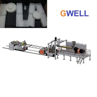 Buy PLA Sheet Making Machine PLA Thermoforming Three Layer Sheet Extrusion Line Can Be Customized online manufacture