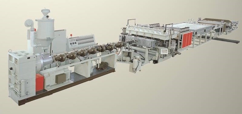 PE Hollow Profile Sheet Machine PP Hollow Build Board Production Line