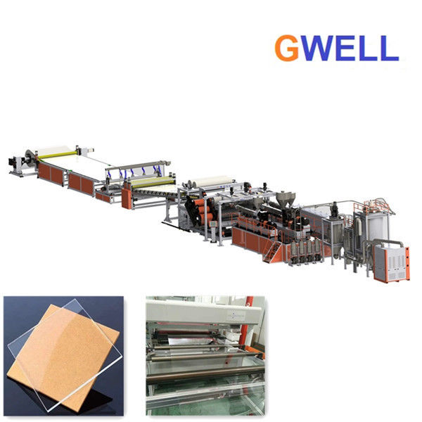 GPPS Sheet Extrusion Line GPPS Transparent Board Making Machine Long Life And High Output