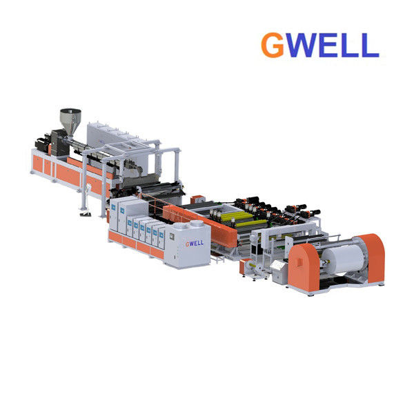 Stone Paper Making Machine Synthetic Plastic Paper Single Layers Or 3 Layers Cast Stretch Film Line