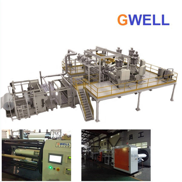 CPP CPE Cast Film Extrusion Line For Packing Three Layer