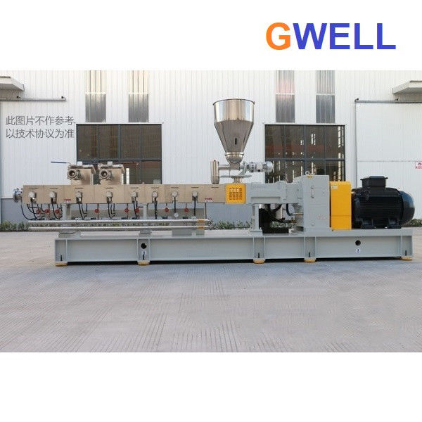 85mm Conical Co Rotating Twin Screw Extruder Mixing Melting